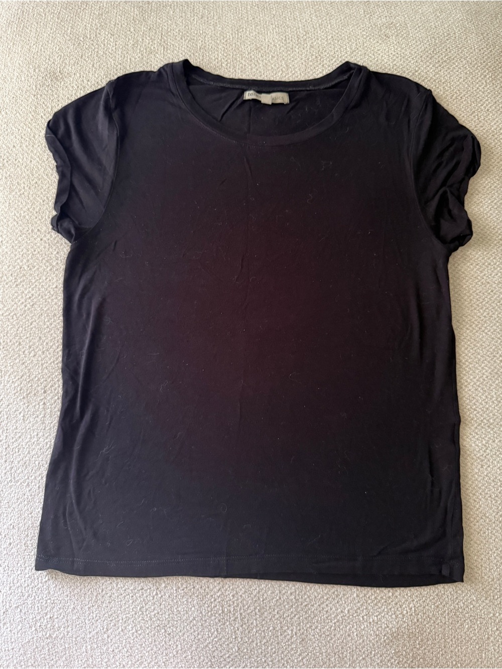 Tennis Black Basic Tee